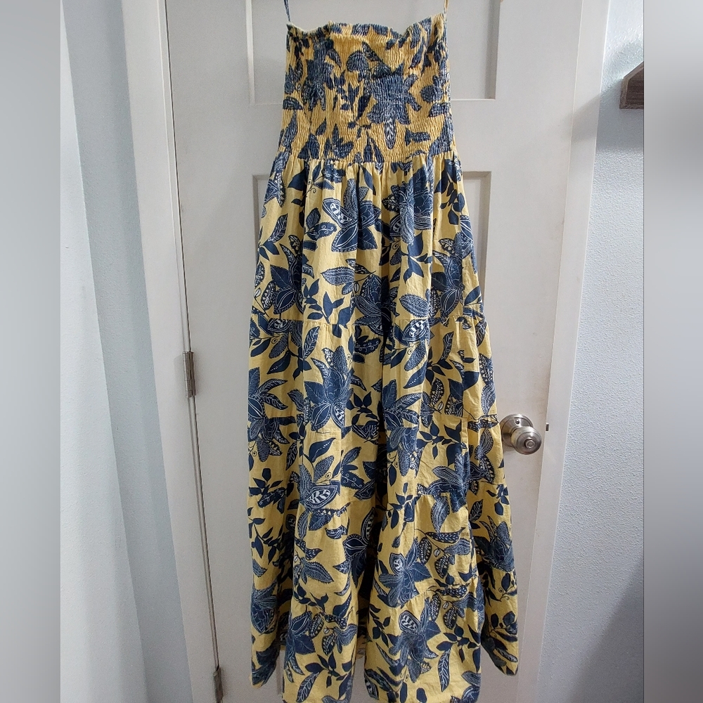 Strapless maxi dress